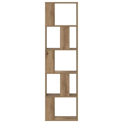 Libreria 5 Piani Rovere Artigianale 45x23,5x162,5cm Multistrato