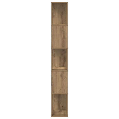 Libreria 5 Piani Rovere Artigianale 45x23,5x162,5cm Multistrato