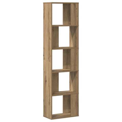 Libreria 5 Piani Rovere Artigianale 45x23,5x162,5cm Multistrato