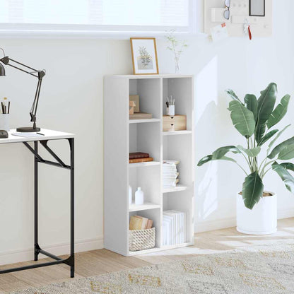 Libreria Bianca 50x25x105 cm in Legno Multistrato | homemem39