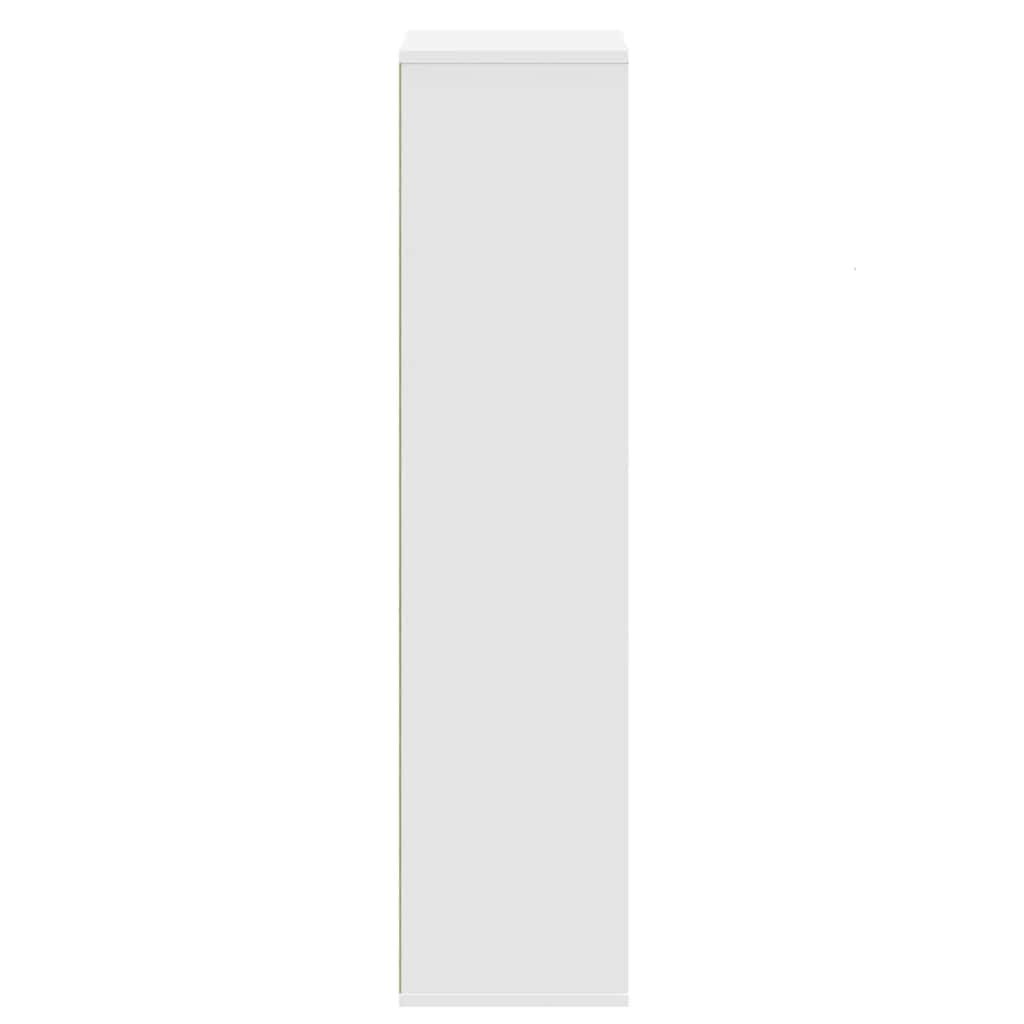 Libreria Bianca 50x25x105 cm in Legno Multistrato | homemem39