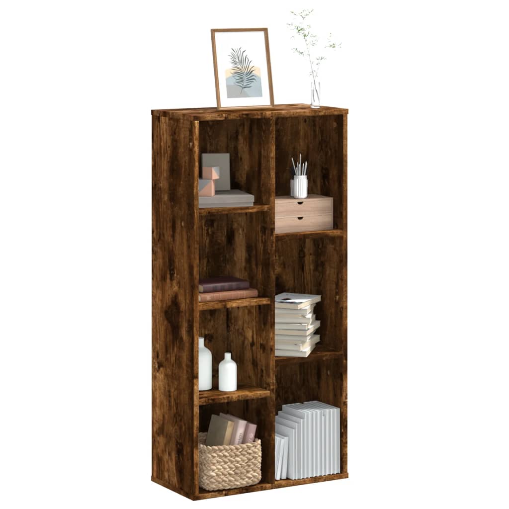 Libreria Rovere Fumo 50x25x105 cm in Legno Multistrato | homemem39