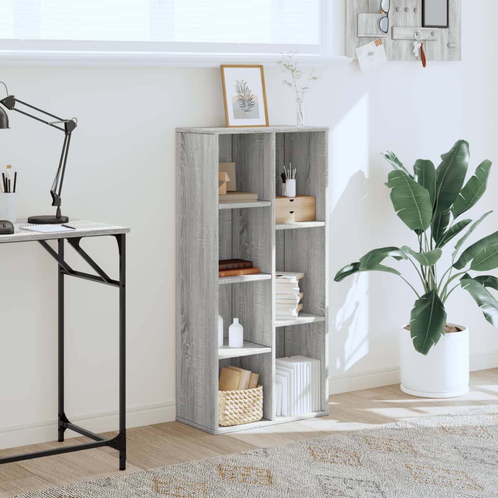 Libreria Grigio Sonoma 50x25x105 cm in Legno Multistrato | homemem39