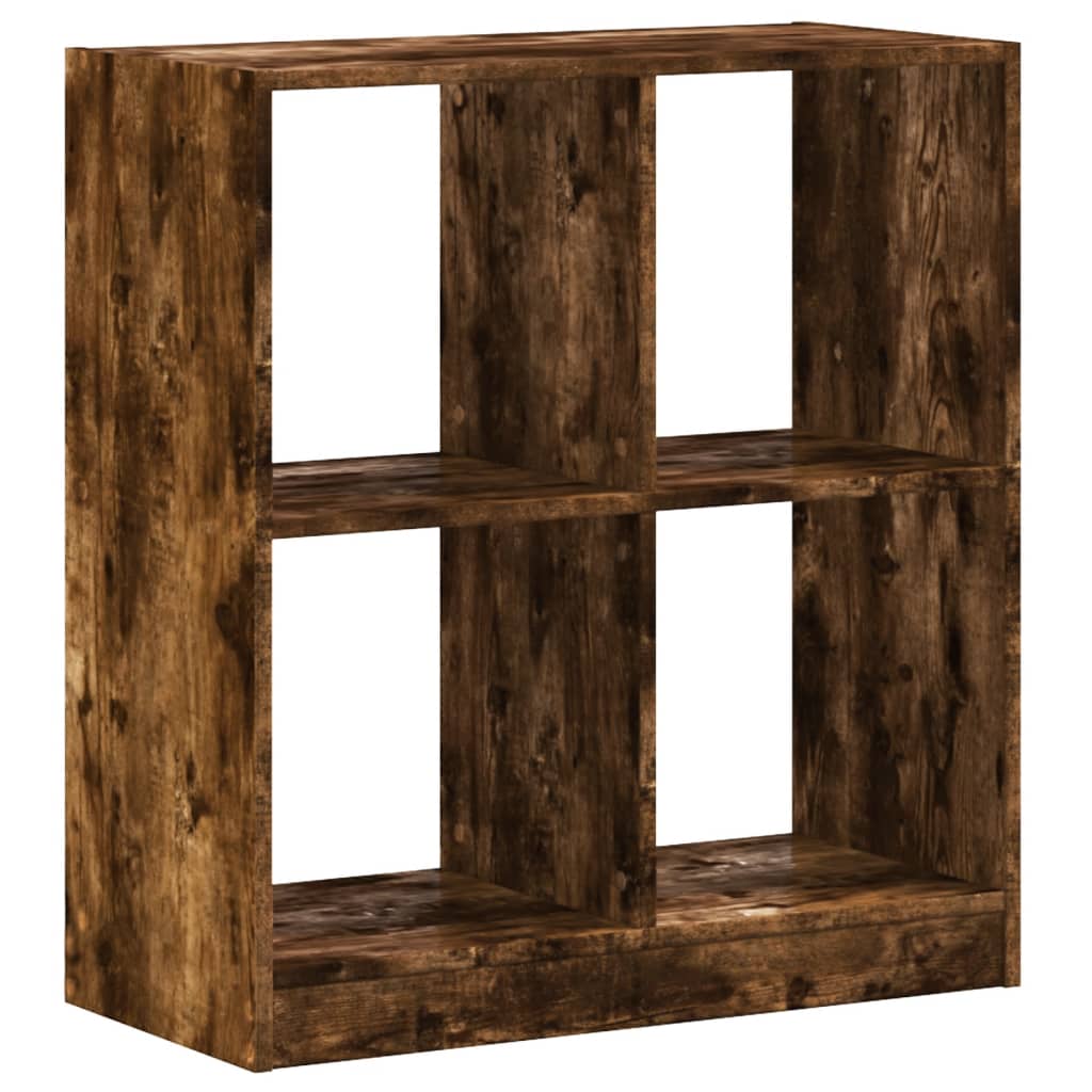 Libreria Rovere Fumo 68,5x32x75 cm in Legno Multistrato | homemem39