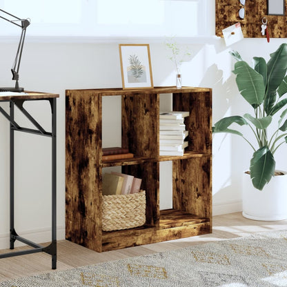 Libreria Rovere Fumo 68,5x32x75 cm in Legno Multistrato | homemem39