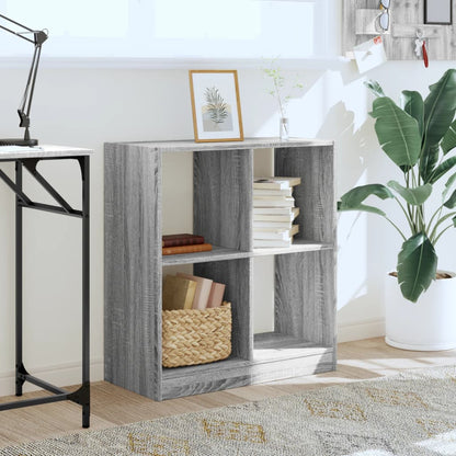 Libreria Grigio Sonoma 68,5x32x75 cm in Legno Multistrato | homemem39