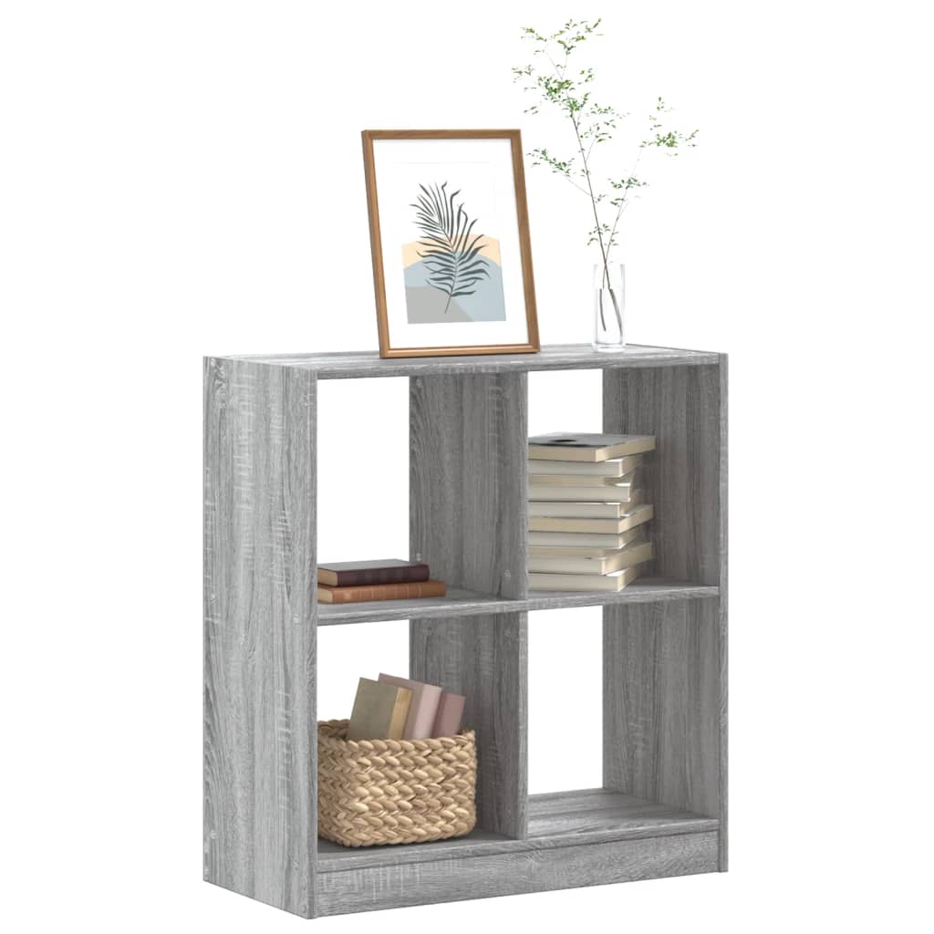 Libreria Grigio Sonoma 68,5x32x75 cm in Legno Multistrato | homemem39