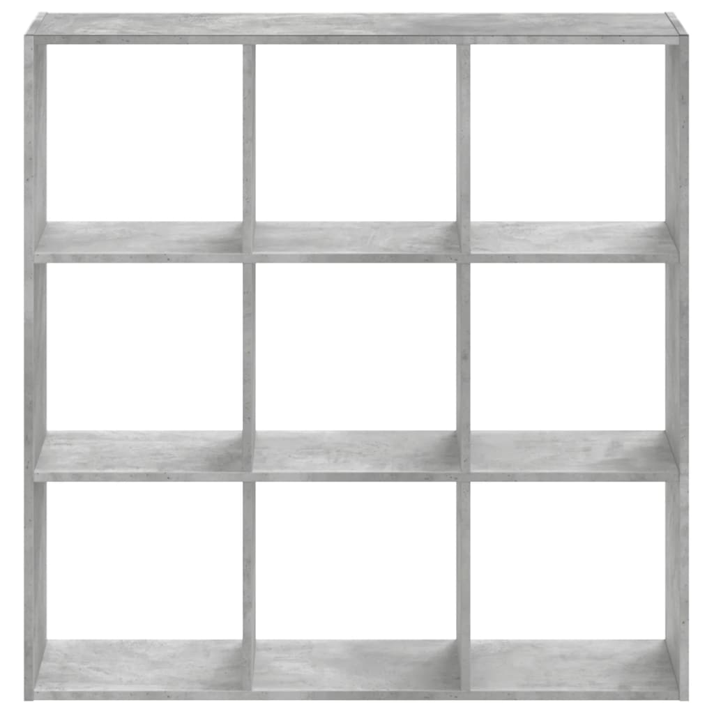 Libreria Grigio Cemento 102x32x102 cm in Legno Multistrato | homemem39