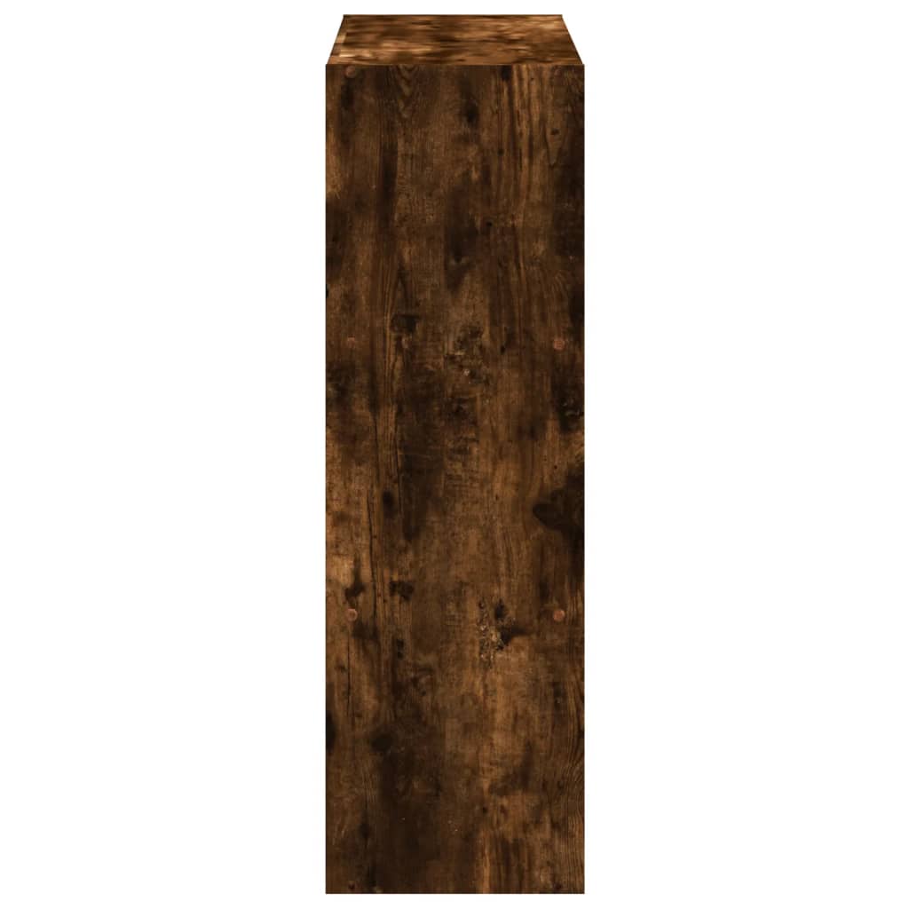 Libreria Rovere Fumo 102x32x102 cm in Legno Multistrato | homemem39