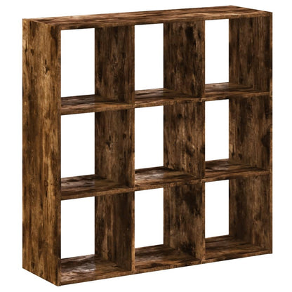 Libreria Rovere Fumo 102x32x102 cm in Legno Multistrato | homemem39