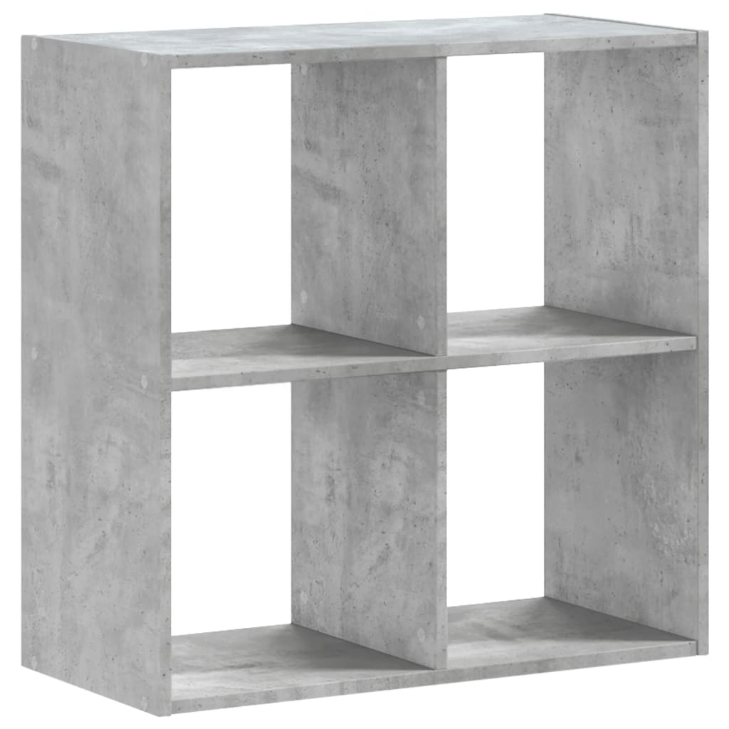 Libreria Grigio Cemento 68,5x32x68,5 cm in Legno Multistrato | homemem39