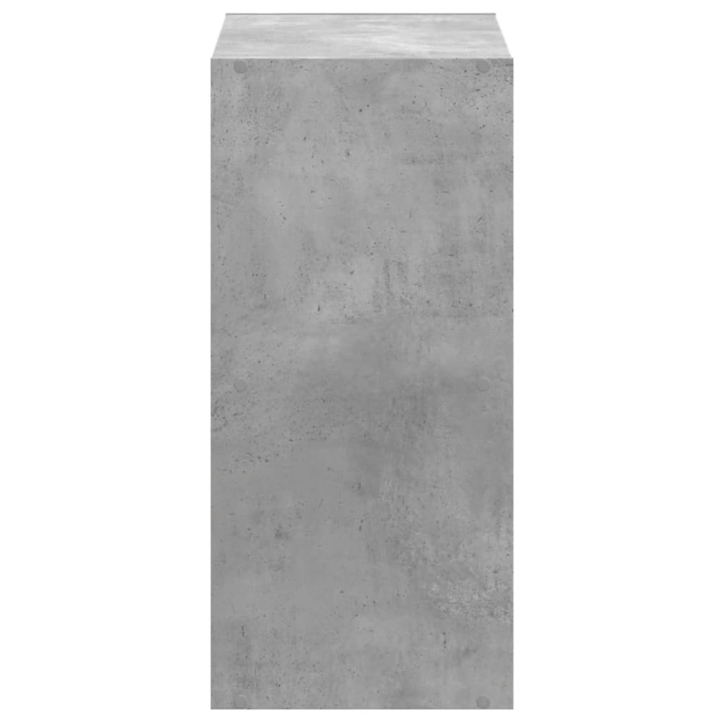 Libreria Grigio Cemento 68,5x32x68,5 cm in Legno Multistrato | homemem39