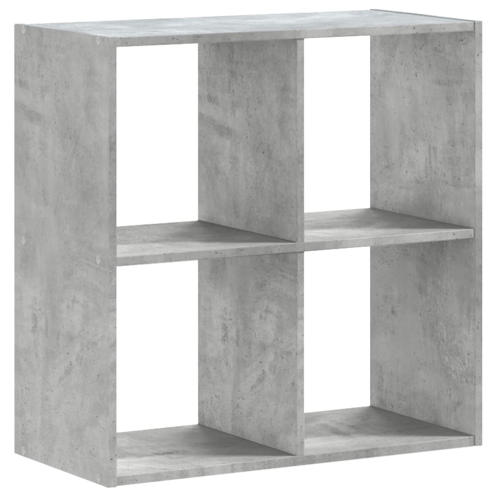 Libreria Grigio Cemento 68,5x32x68,5 cm in Legno Multistrato | homemem39