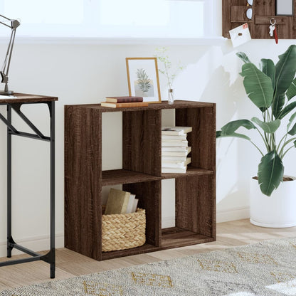 Libreria Rovere Marrone 68,5x32x68,5 cm in Legno Multistrato | homemem39