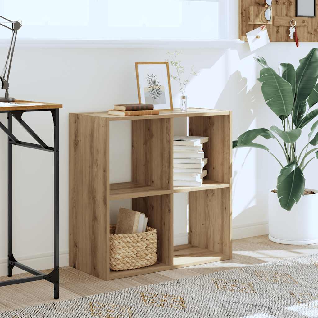 Libreria Legno Artigianale 68,5x32x68,5 cm in Legno Multistrato | homemem39