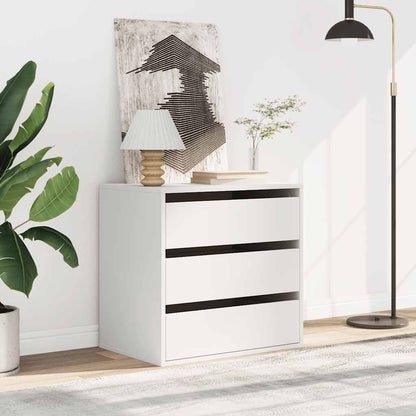 Cassettiera Bianca 60x41x58 cm in Legno Multistrato - homemem39