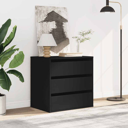 Cassettiera Angolare Nera 60x41x58 cm in Legno Multistrato - homemem39