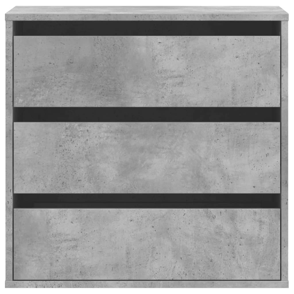 Cassettiera Angolo Grigio Cemento 60x41x58cm Legno Multistrato