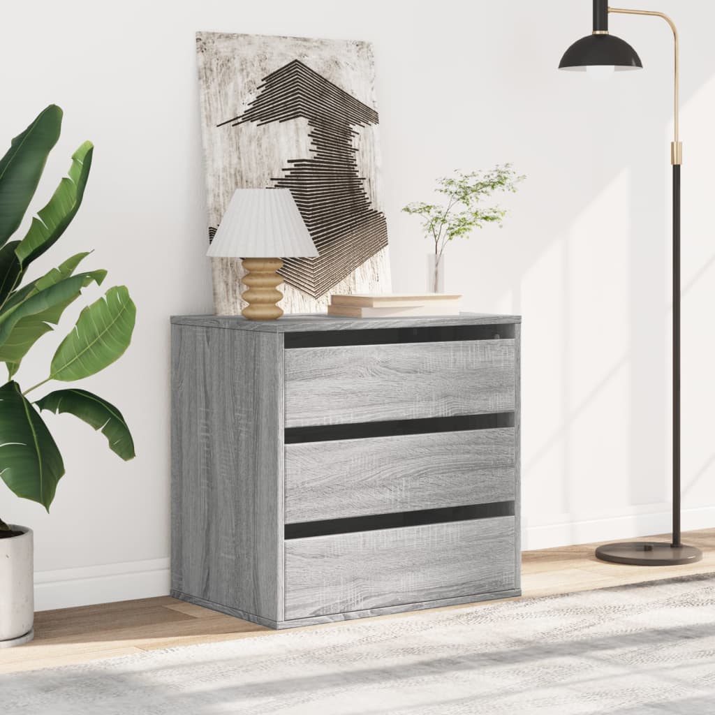 Cassettiera Angolare Grigio Sonoma 60x41x58cm Legno Multistrato - homemem39