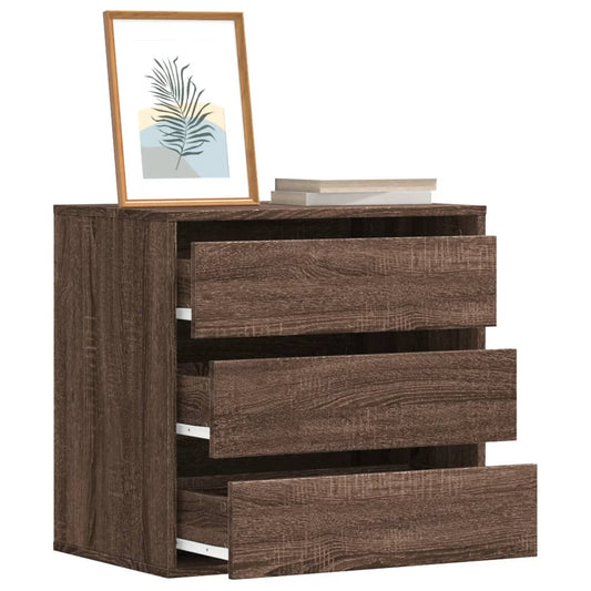 Cassettiera Angolo Rovere Marrone 60x41x58cm Legno Multistrato - homemem39
