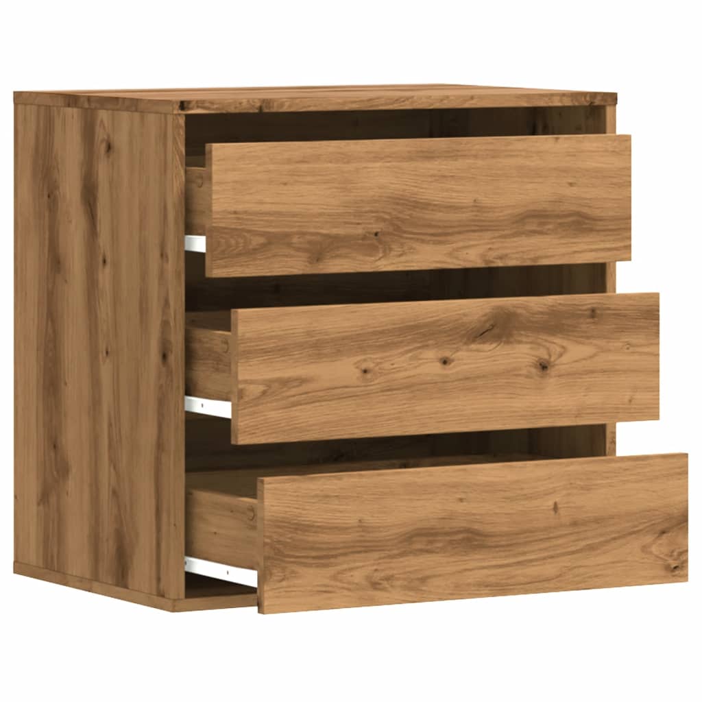 Cassettiera Angolare Rovere Artigianale 60x41x58cm Multistrato - homemem39