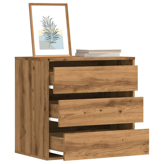 Cassettiera Angolare Rovere Artigianale 60x41x58cm Multistrato - homemem39