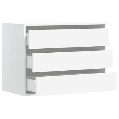 Cassettiera Bianca 80x41x58 cm in Legno Multistrato - homemem39