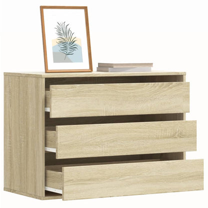 Cassettiera Angolare Rovere Sonoma 80x41x58cm Legno Multistrato - homemem39