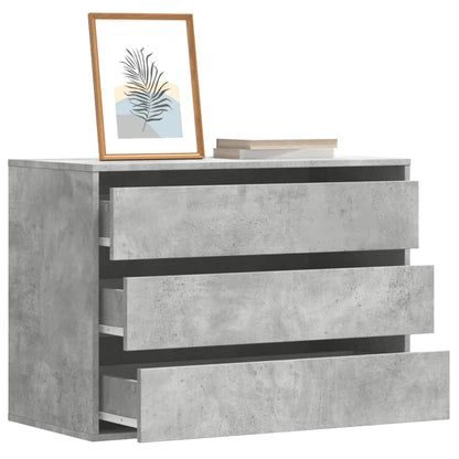 Cassettiera Angolo Grigio Cemento 80x41x58cm Legno Multistrato - homemem39