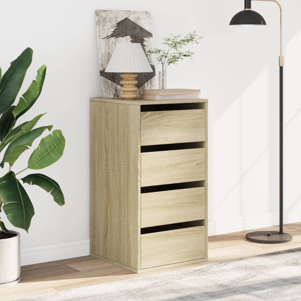 Cassettiera Angolare Rovere Sonoma 40x41x76cm Legno Multistrato - homemem39