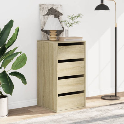 Cassettiera Angolare Rovere Sonoma 40x41x76cm Legno Multistrato - homemem39
