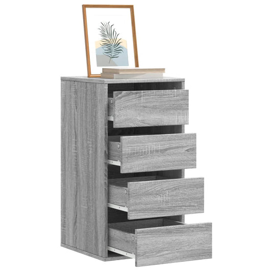 Cassettiera Angolare Grigio Sonoma 40x41x76cm Legno Multistrato