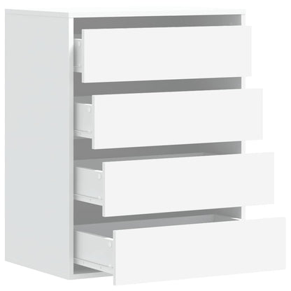 Cassettiera Bianca 60x41x76 cm in Legno Multistrato - homemem39