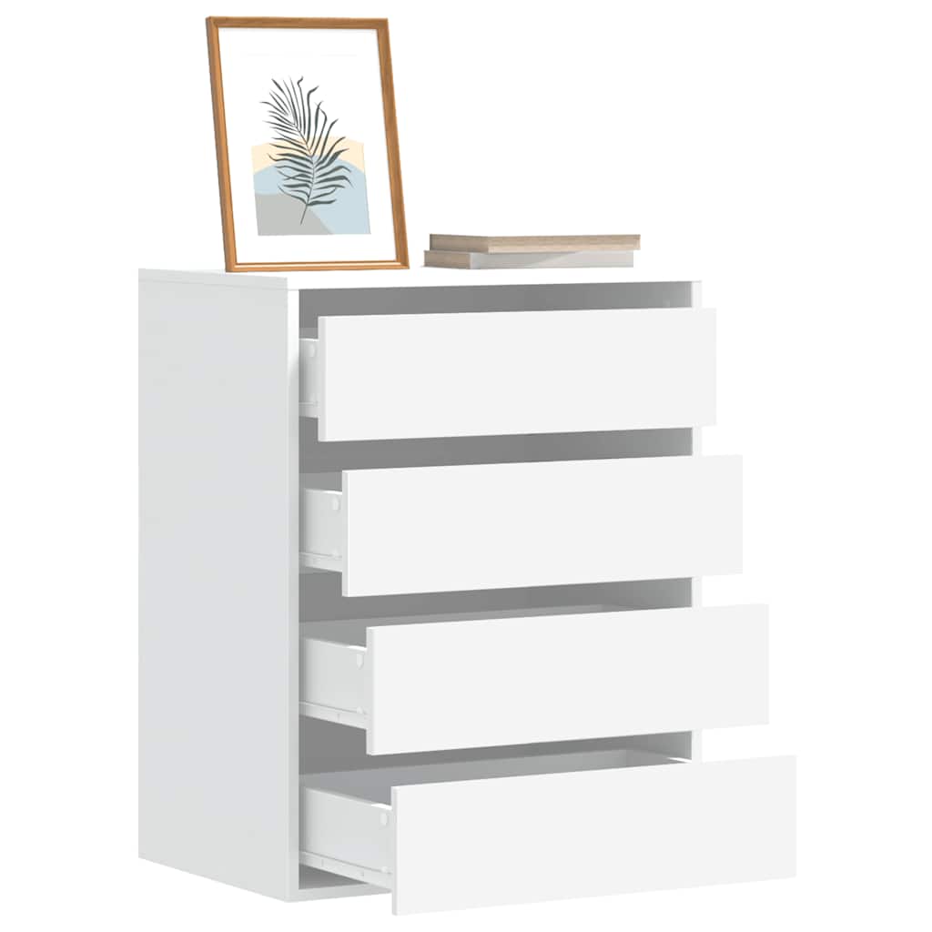 Cassettiera Bianca 60x41x76 cm in Legno Multistrato - homemem39