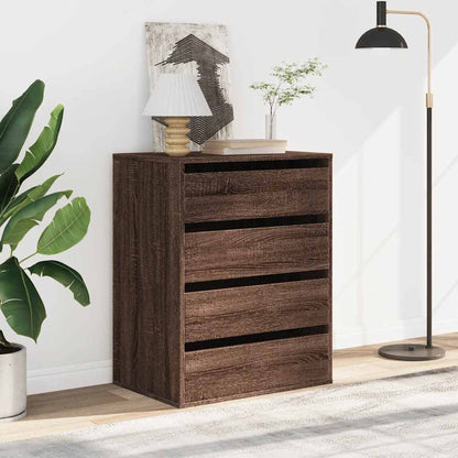 Cassettiera Angolo Rovere Marrone 60x41x76cm Legno Multistrato - homemem39