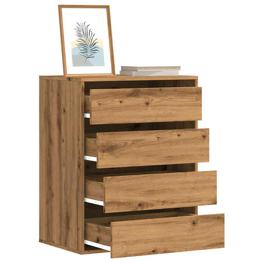 Cassettiera Angolare Rovere Artigianale 60x41x76cm Multistrato - homemem39