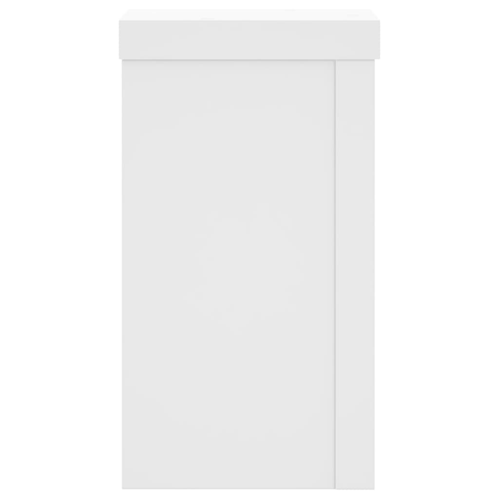 Supporti per Piante 2 pz Bianchi 10x10x18 cm Legno Multistrato - homemem39