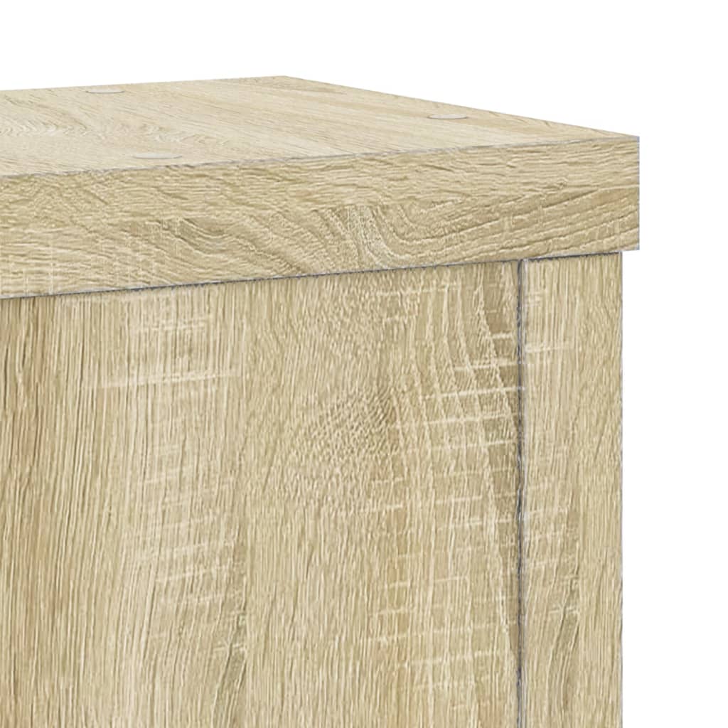 Supporti per Piante 2 pz Rovere 10x10x18 cm in Multistrato - homemem39