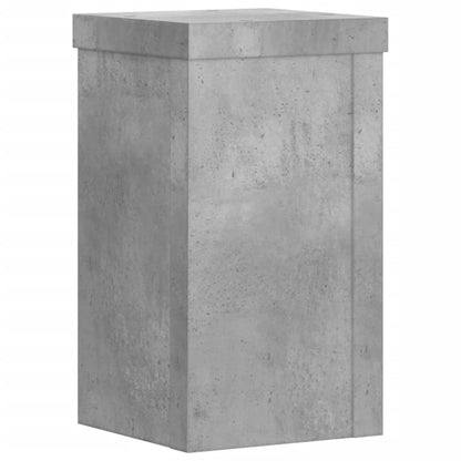 Supporti per Piante 2 pz Grigio 10x10x18 cm Legno Multistrato - homemem39