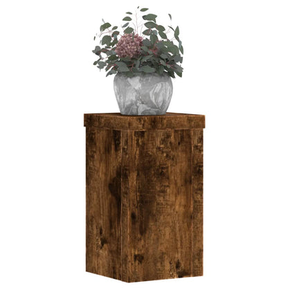 Supporti per Piante 2 pz Rovere 10x10x18 cm Legno Multistrato - homemem39