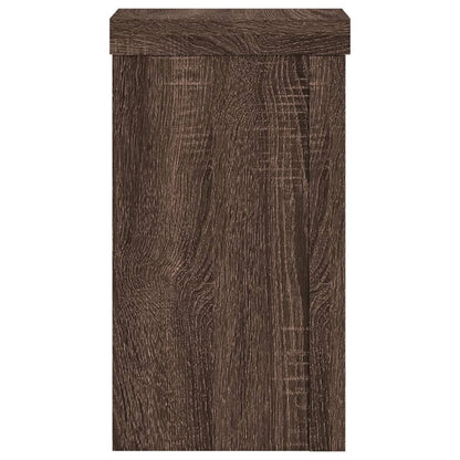 Supporti per Piante 2 pz Marrone 10x10x18 cm Legno Multistrato - homemem39