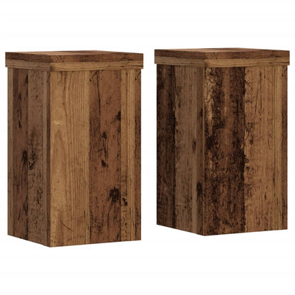 Supporti per Piante 2 pz Legno 10x10x18 cm Legno Multistrato - homemem39