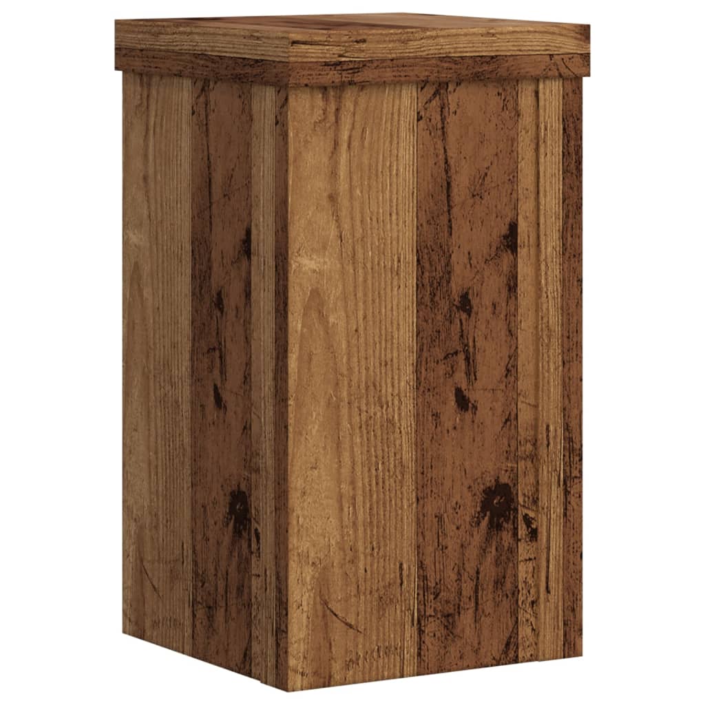 Supporti per Piante 2 pz Legno 10x10x18 cm Legno Multistrato - homemem39
