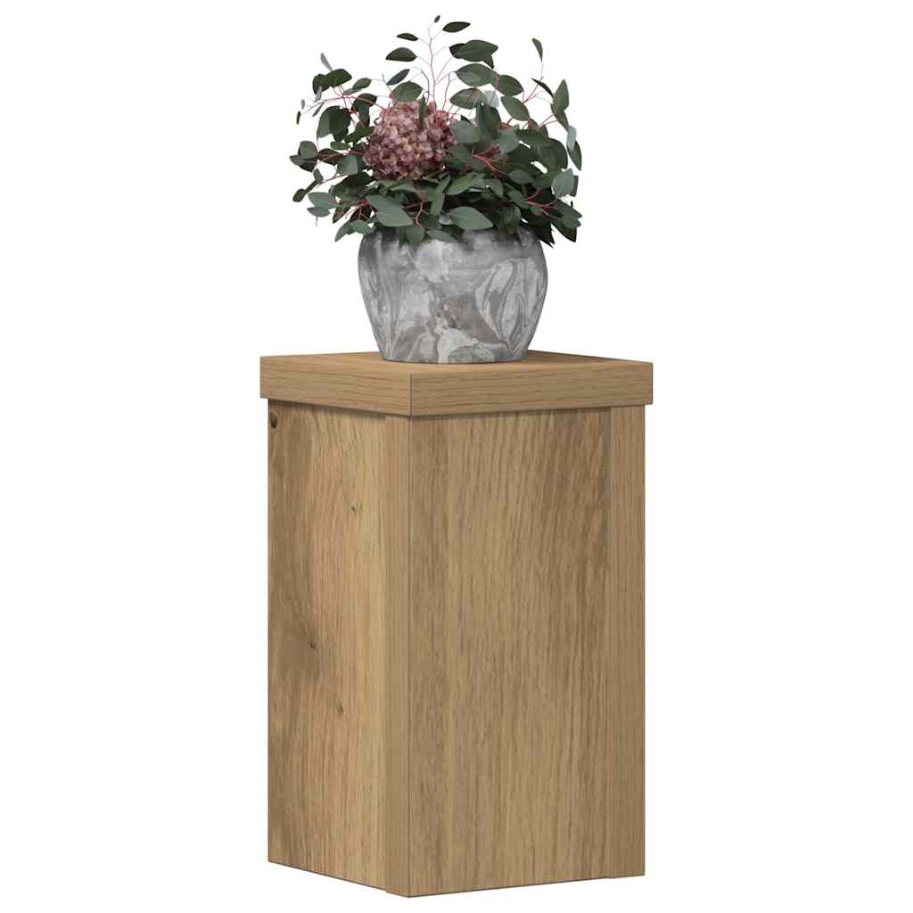 Supporti per Piante 2 pz Rovere 10x10x18 cm in Multistrato | homemem39