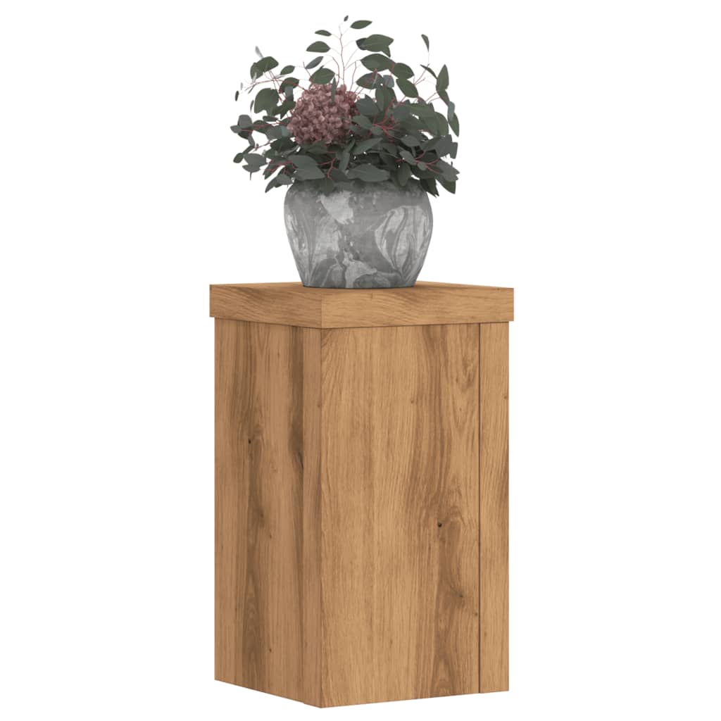 Supporti per Piante 2 pz Rovere 10x10x18 cm in Multistrato - homemem39