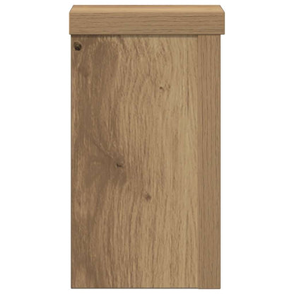 Supporti per Piante 2 pz Rovere 10x10x18 cm in Multistrato
