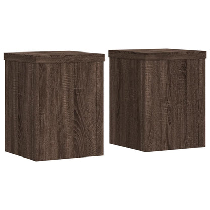 Supporti per Piante 2 pz Marrone 15x15x20 cm Legno Multistrato - homemem39