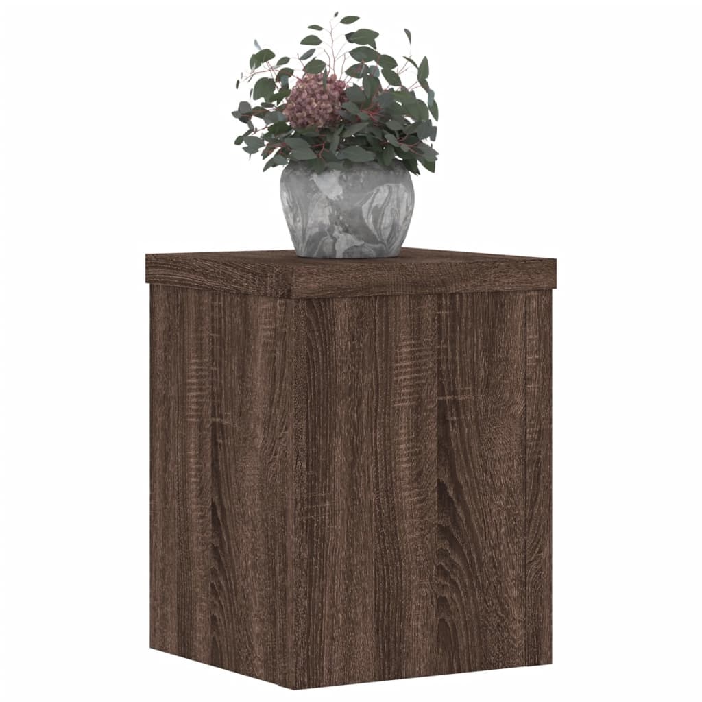 Supporti per Piante 2 pz Marrone 15x15x20 cm Legno Multistrato - homemem39