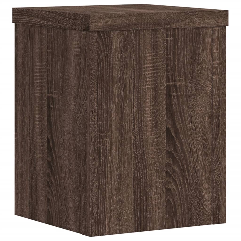 Supporti per Piante 2 pz Marrone 15x15x20 cm Legno Multistrato - homemem39