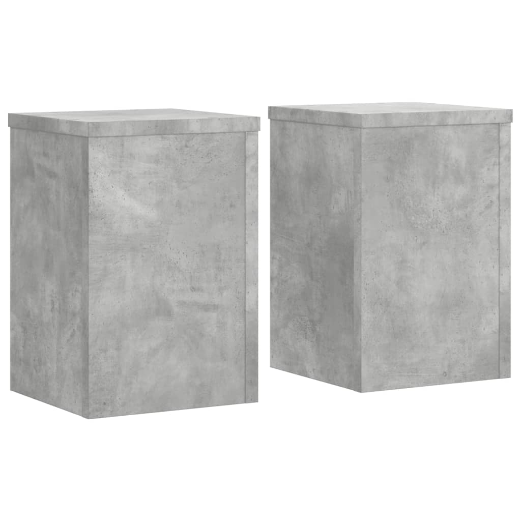 Supporti per Piante 2 pz Grigio 20x20x30 cm Legno Multistrato - homemem39